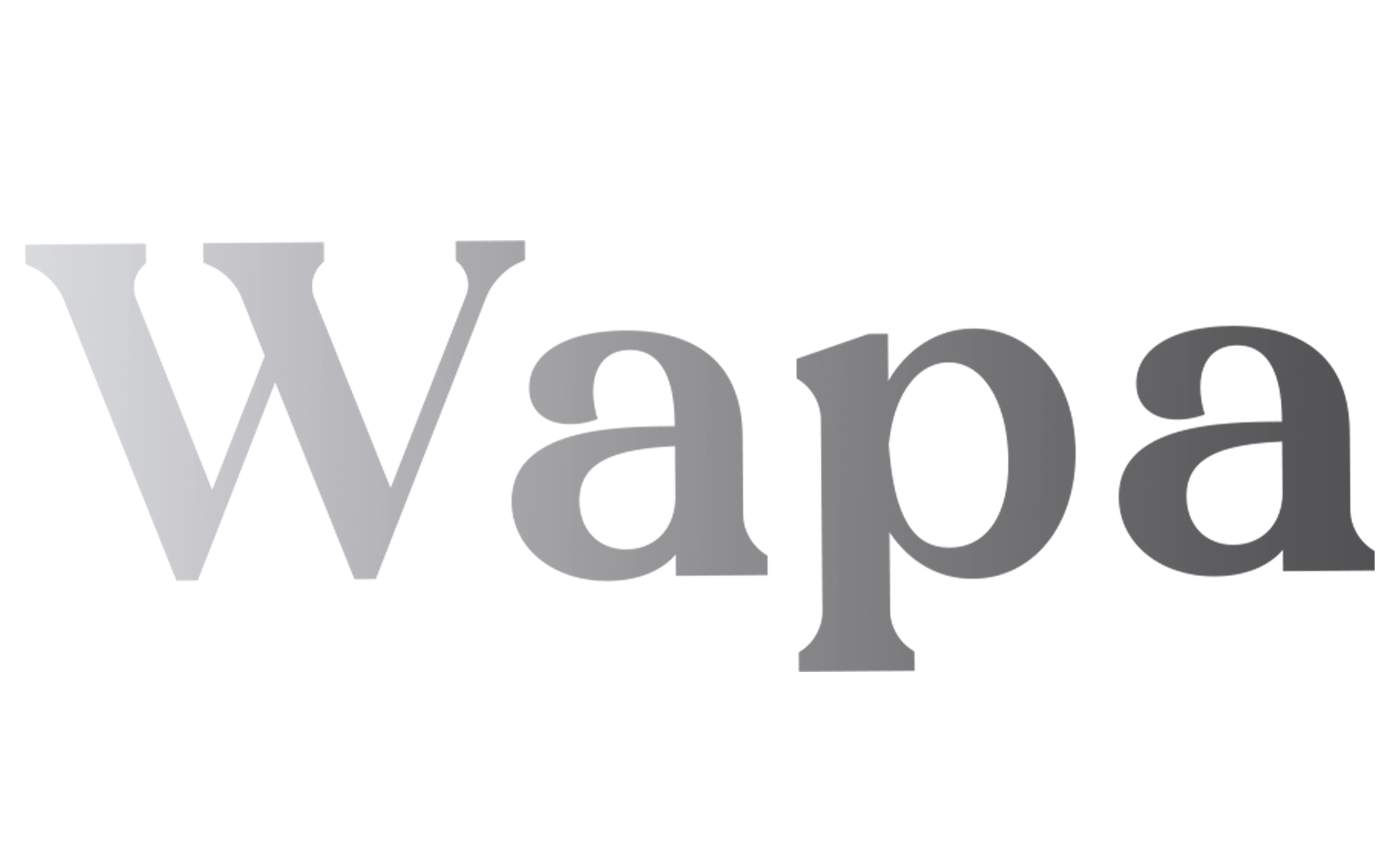 Logotipo de un estudio de belleza llamado wapa studio